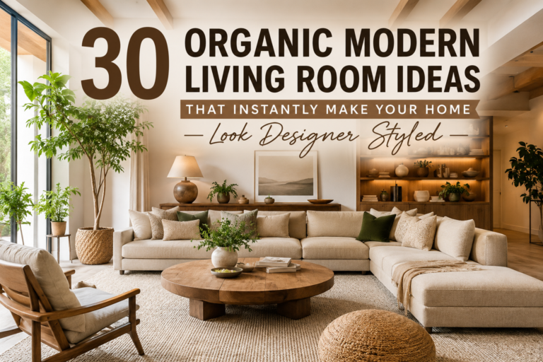 30 Organic Modern Living Room