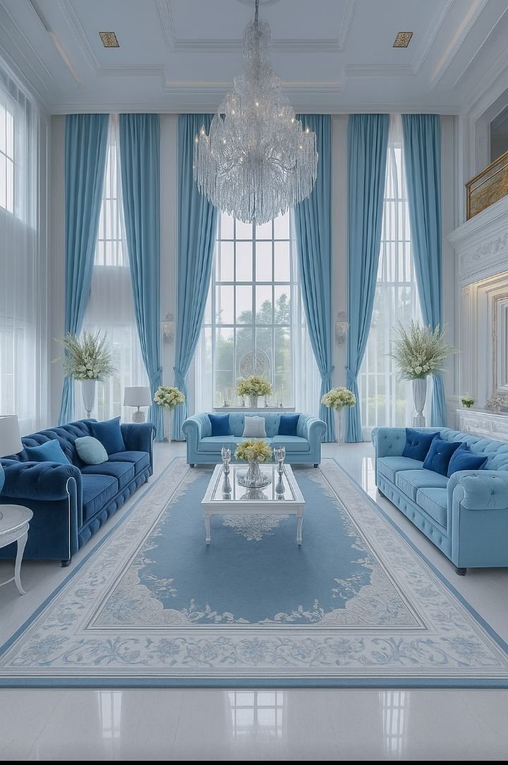 Blue Living Room Bliss